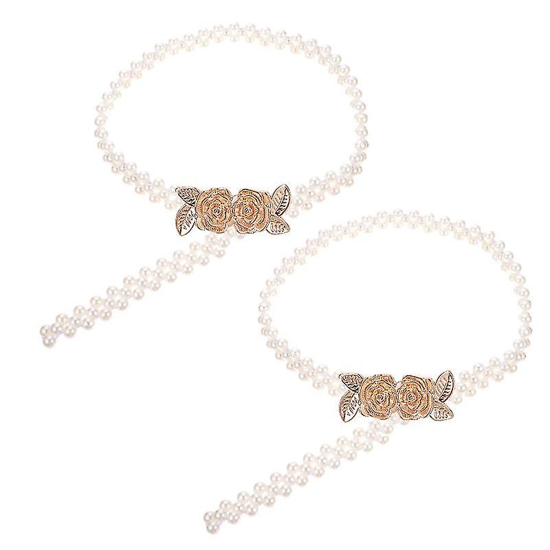 2pcs Imitation Pearl Curtain Tiebacks