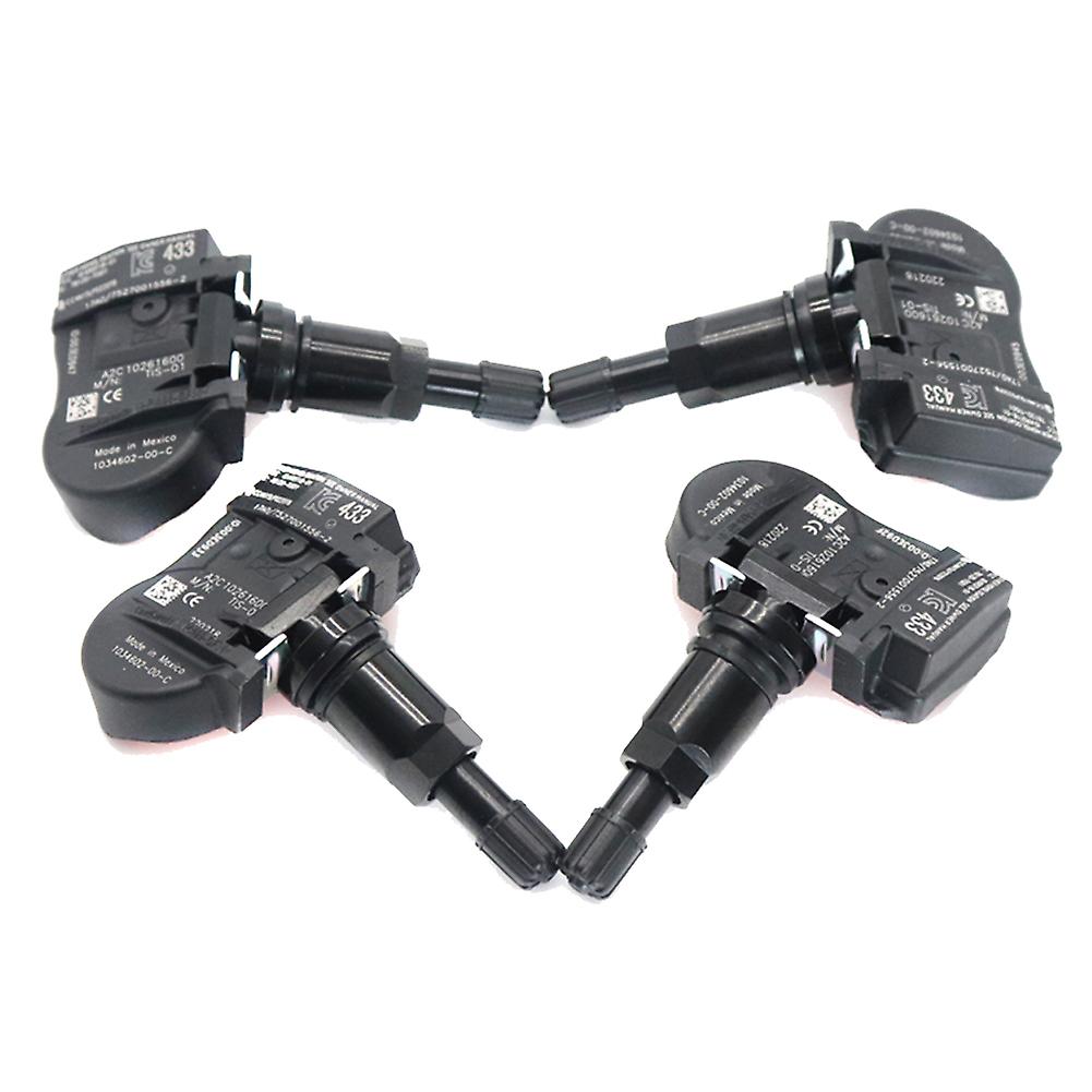 4pcs Tire Pressure Sensor Tpms 1034602-00-b 433mhz For -tesla Model 3 S X 103460200b