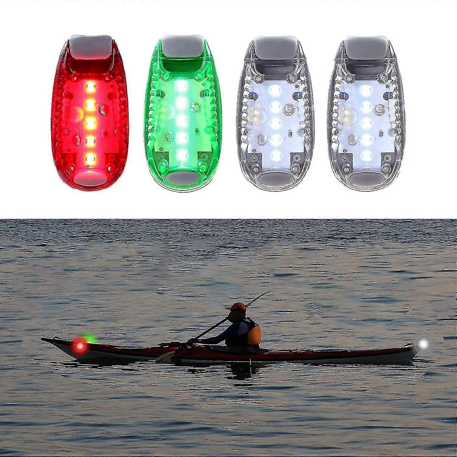Haute Nuit Visibilité Sécurité Navigation Lumière Feux de Sécurité Pour Bateau Kayak Vélo Stroller Runners An
