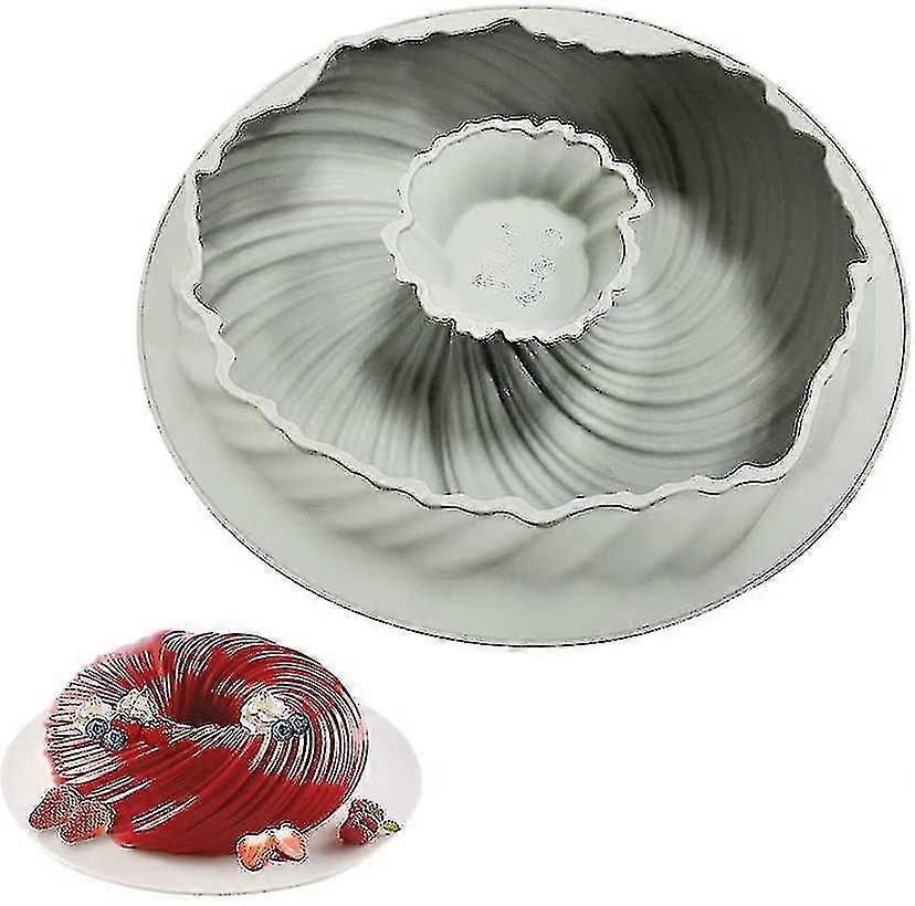Silikon Backform Backform, DIY Backwerkzeug 3D Spiral Kuchen Backformen