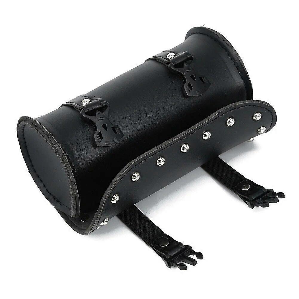 Motorcycle Saddle Bags Tools Fork Barrel Shape Handlebar Front Fork Bag Black Saddlebags For Motorcycle Cruiser Pannier Tools ST1M595