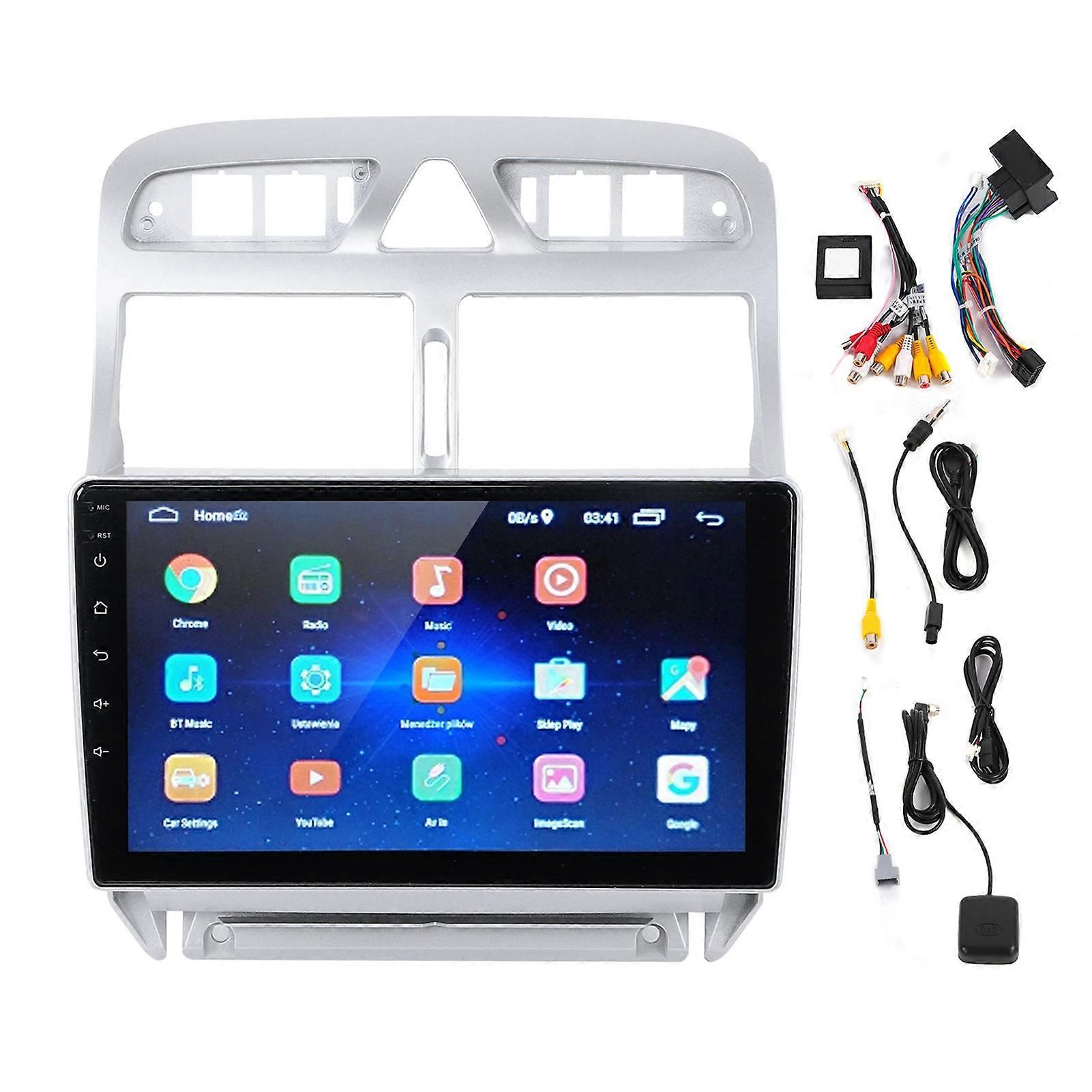 Car Navigation 9in Touch Screen for Android Car Player GPS Replacement for Peugeot 307 307CC 307SW 20022013(1+16G ) E2U411