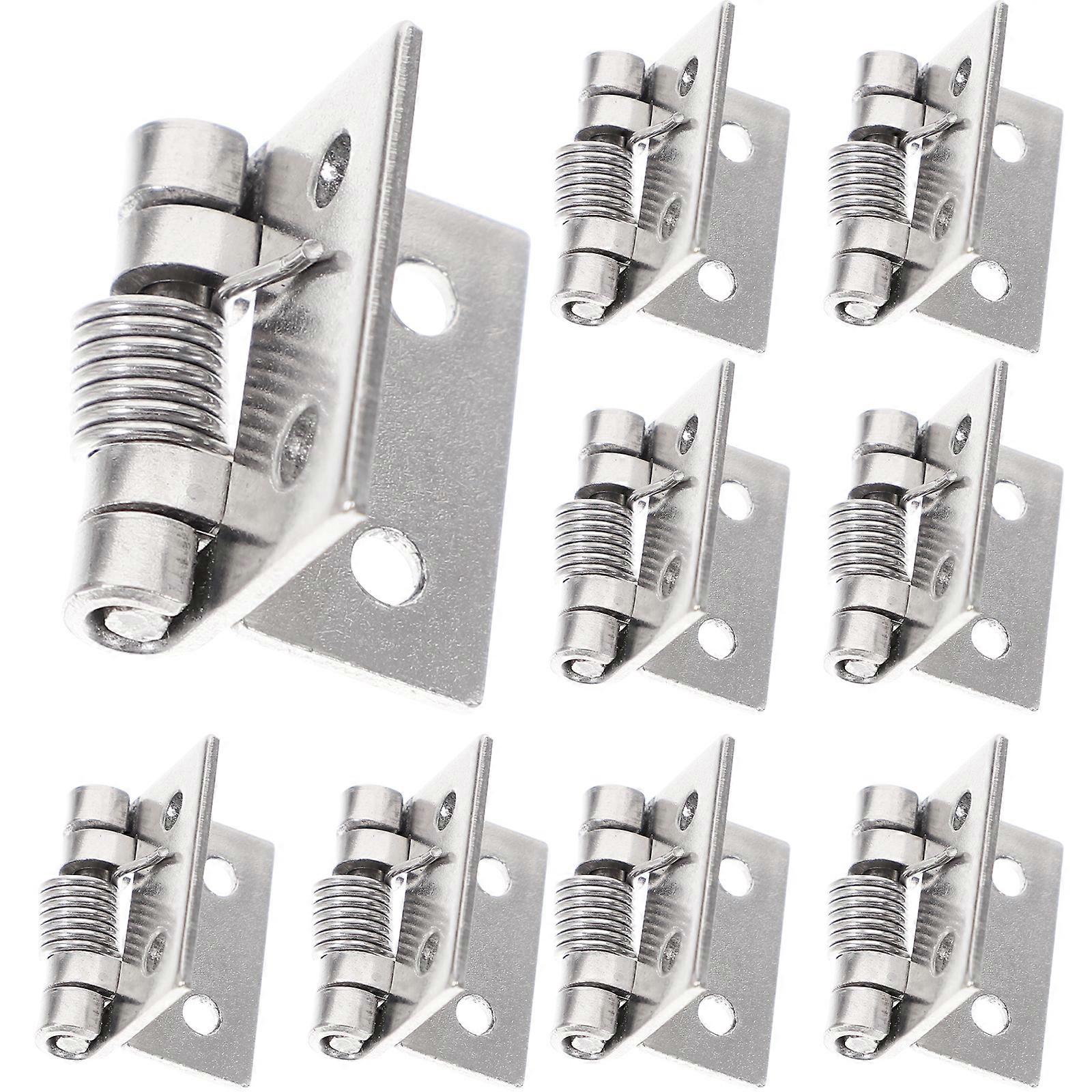 10pcs Door Hinge Stainless Steel Self Closing Door Hinge Spring Butt Hinge