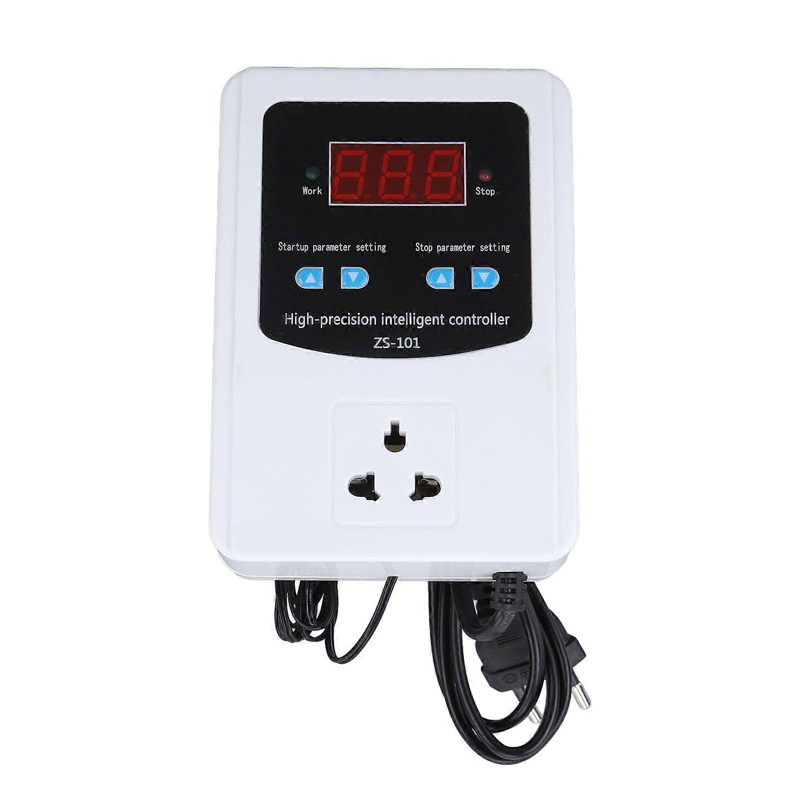 1500W Greenhouse Temperature Controller Digital Air Temperature Controller Thermostat LCD Display 10A EU Plug 220V