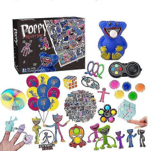 Pop-py Playtime Advent Calendar pentru copii Xmas cadou de jucărie Set 24 Zile Conta în jos pentru a cadou de Crăciun Set Xmas cadou pentru copii prieteni