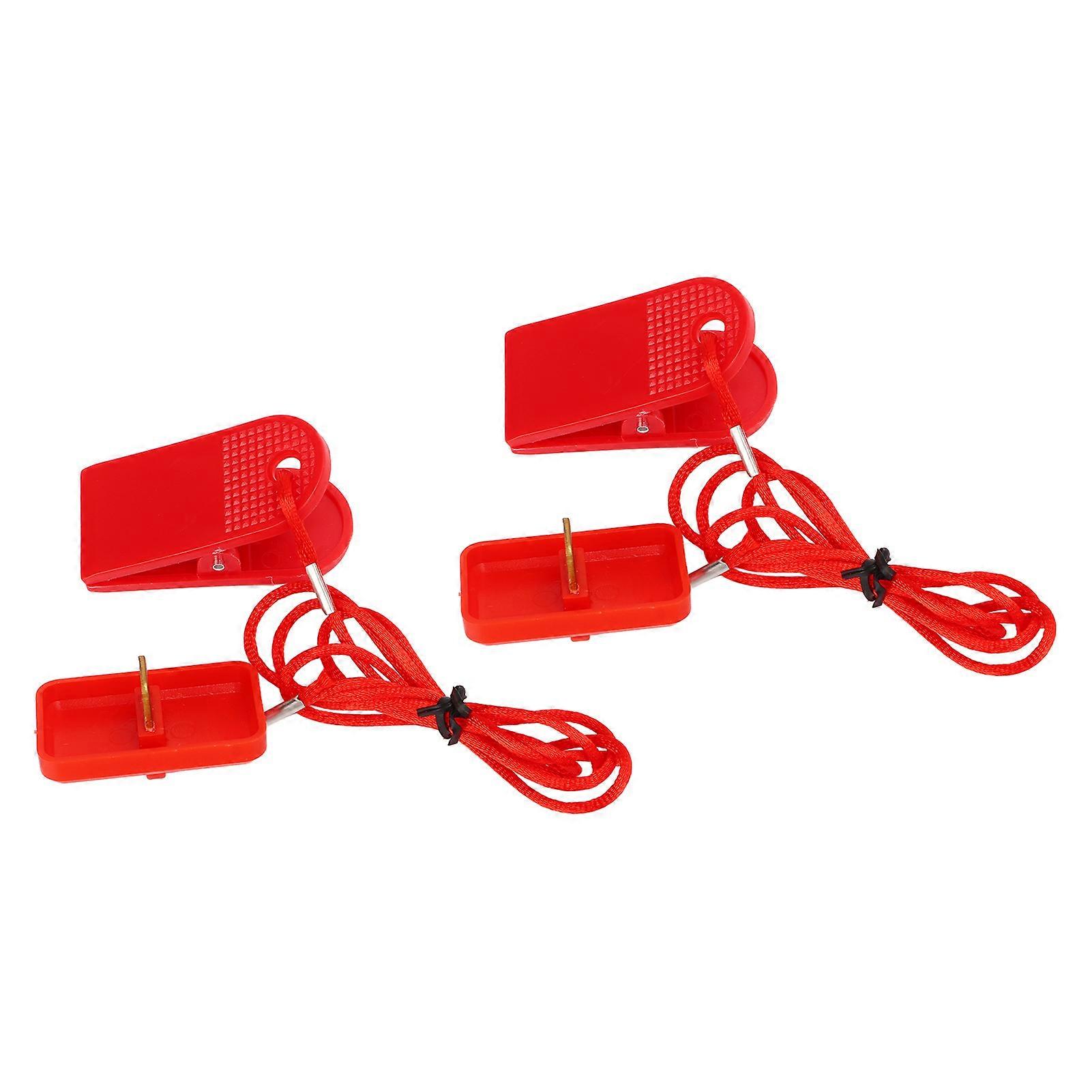 2pcs Treadmill Safety Switch Rectangular Insert Abs And Brass Treadmill Safty Lock For Yijian Ad Gym
