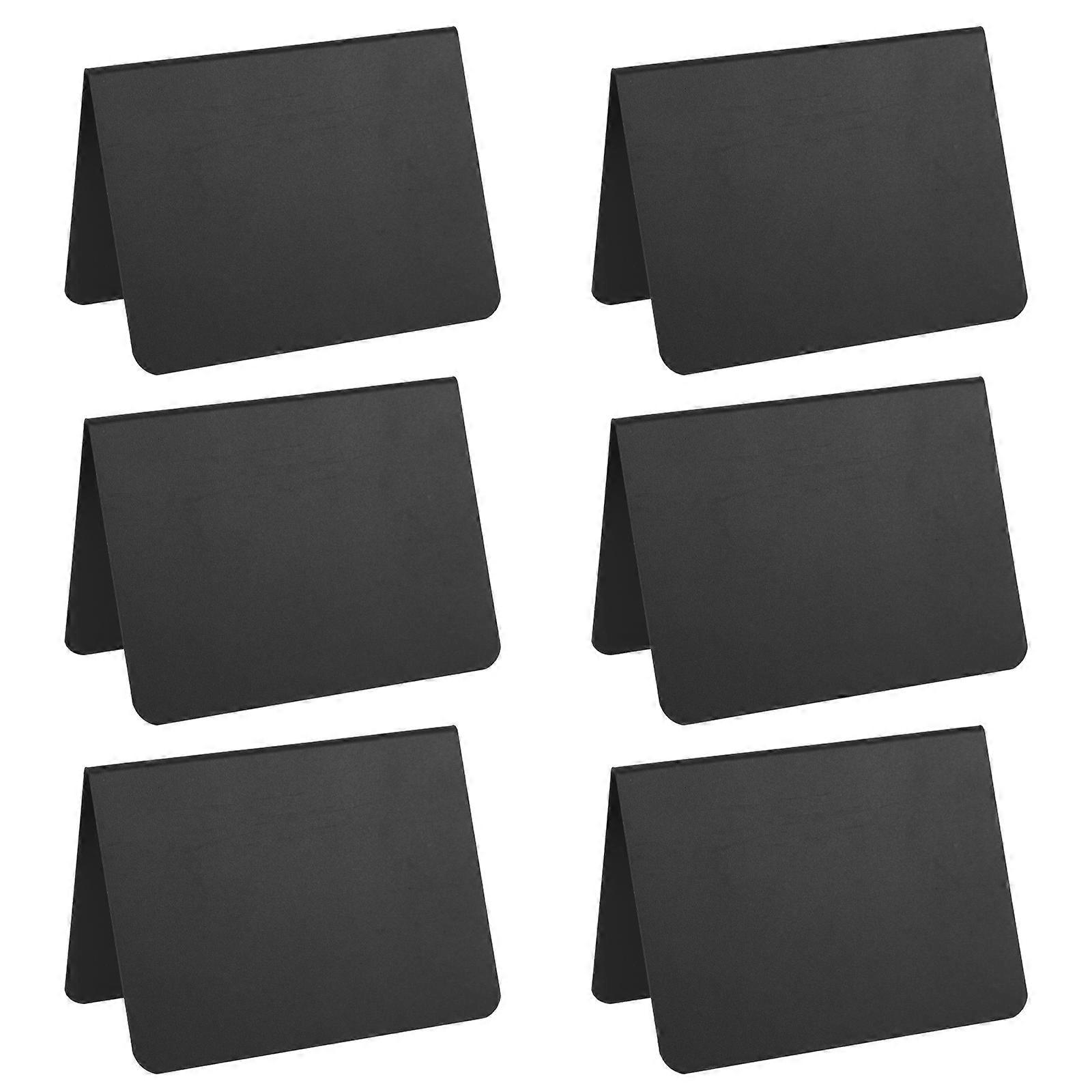 6pcs Small Chalkboard Message Sign Decorative Desktop Chalkboard Sign for Cafe Store