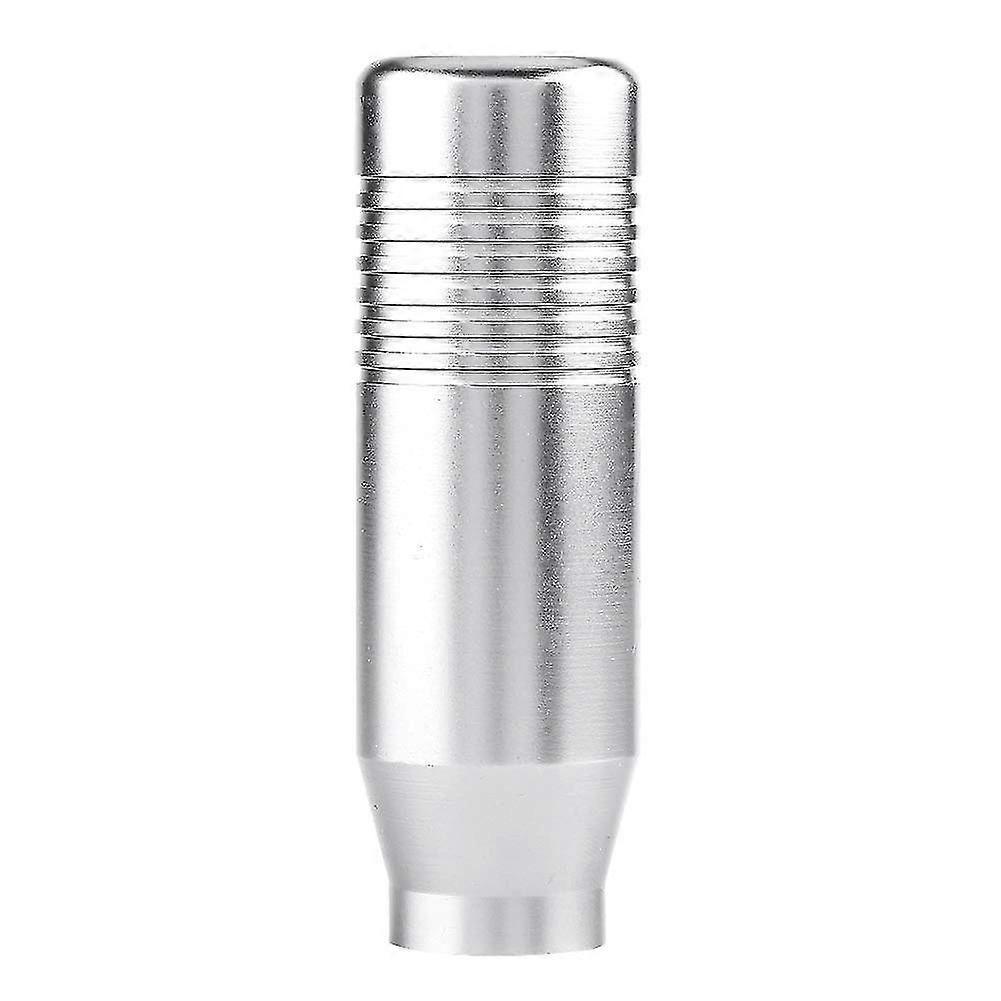 Aluminum Shift Knob, Shift Knob Universal Motor Shift Lever w/ 3 Adapters (Silver)