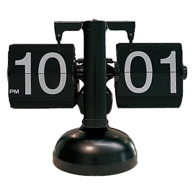 Digital Flip Down Clock Mute Accurate Mechanical Tabletop Flip Clock for Living Room Study