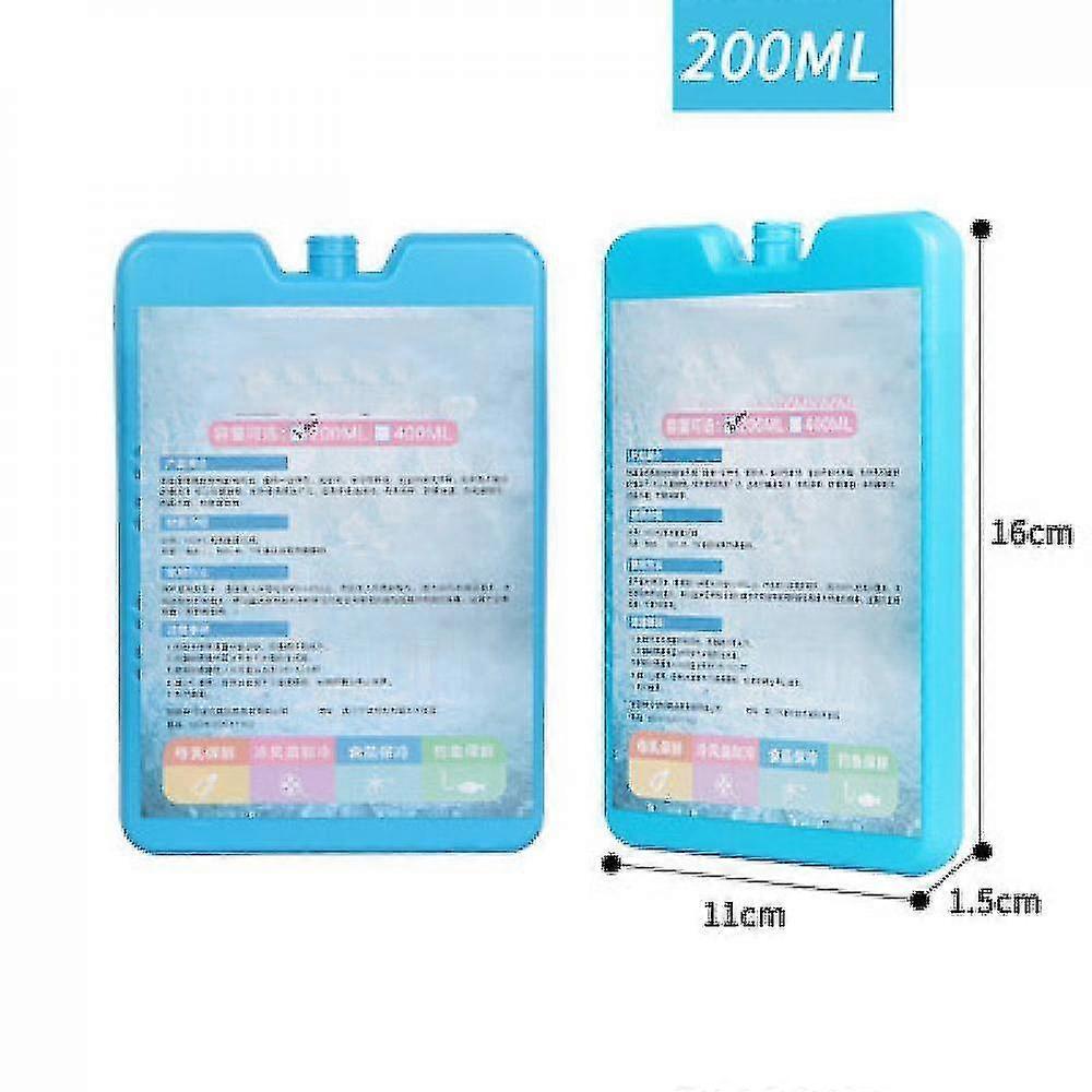 2pcs ice packs for coolers,reusable long lasting(200ml)
