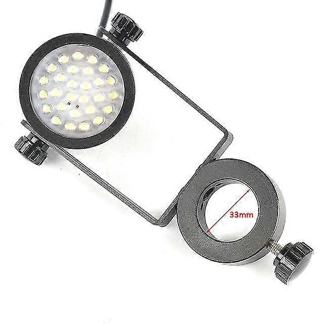 25Mm/32mm dia pillar install led spotlight adjustable illuminator oblique incidence lamp for stereo microscope video camera