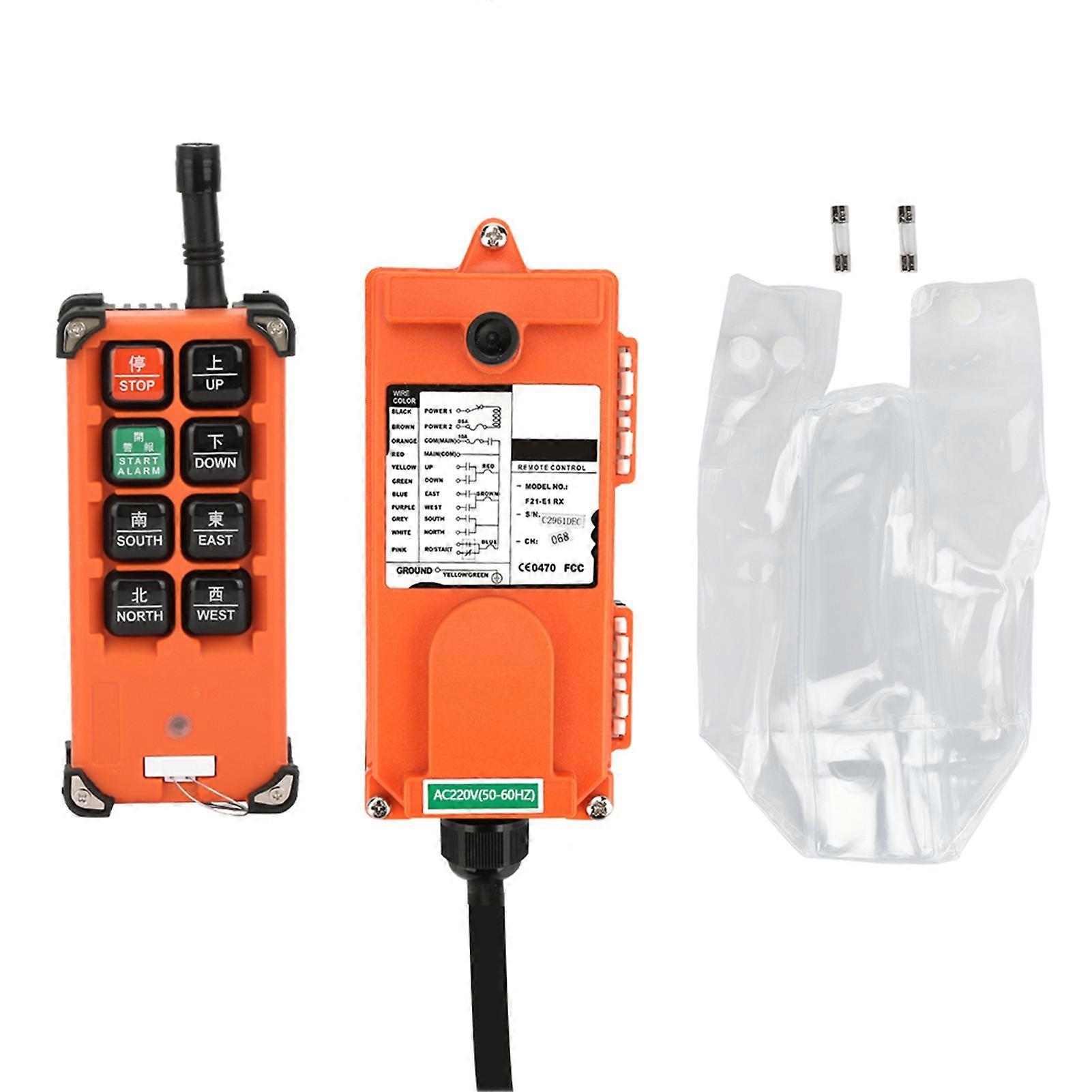 220V Industrial Radio Wireless Remote Control Transmitter&amp;Receiver F21E1B NO.3705