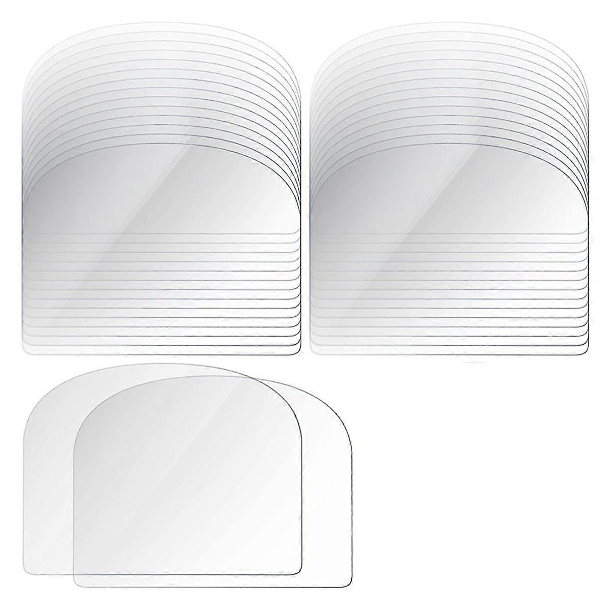 80PCS Plastic Transparent Soft Scraper Cake Cream Scraping Plate Baking Round Edge Cutter Elastic B