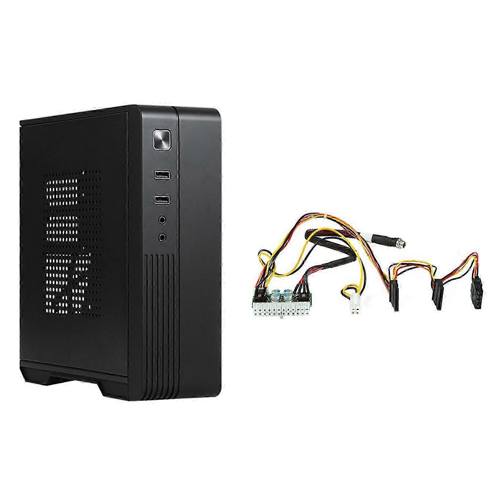 MX02 Mini ITX Case with 150W 12V Power Board HTPC Chassis Computer Case USB2.0 ITX Enclosure Industrial Control Chassis