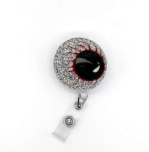 Halloween Fear Eyes Badge ReelEye Badge Reel Retractable with Alligator Clip, Funny Retractable ID Badge Holder ID Card Holder Name Badge Clip, Nurse