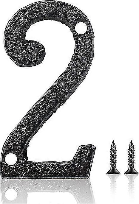5.6 Inch House Numbers, Cast Iron Hammered Mailbox Ireland