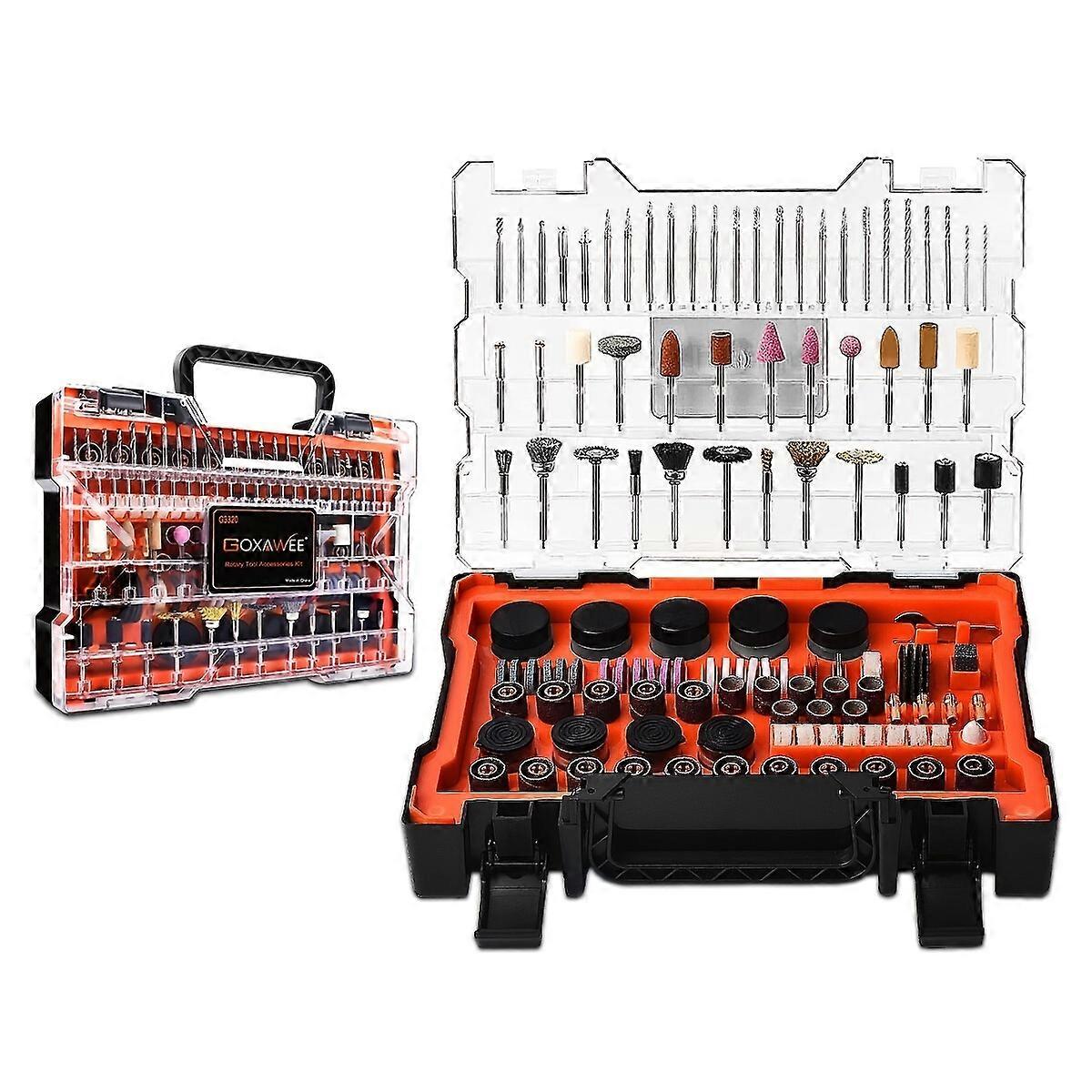 480Pcs Rotary Tool Accessories Kit w / 1/8 polegadas Shank Multi Purpose Universal Kit para corte Perfuração Grinding Polimento Gravura e lixamento