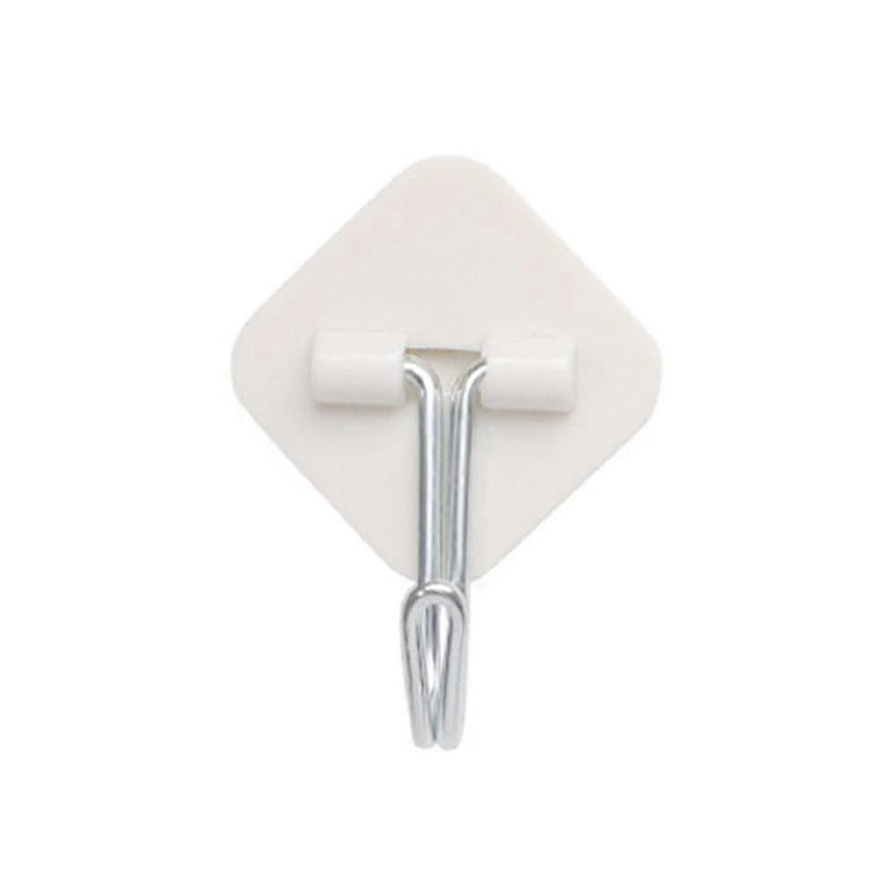 White Wall Hook Punchless Kitchen Organizer Storage Hook 6pcs Multipurpose