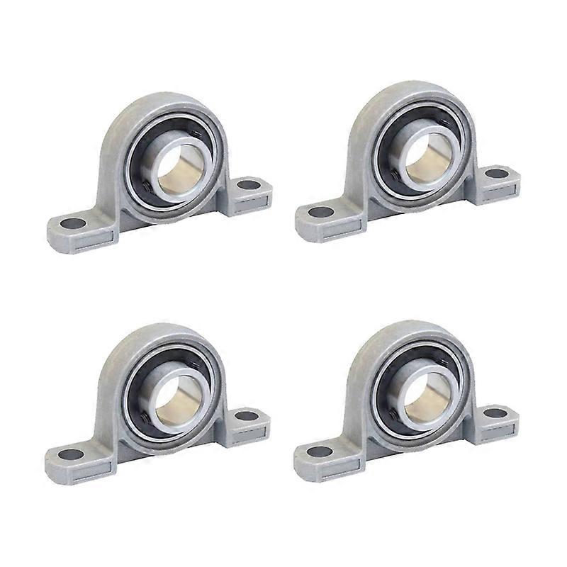 4 Pieces Pillow Block Bearings, Pillow Block Bearings, Ball Bearings, Zinc Alloy Bearings, Pillow Block Bearings, Ball Bearings, with Solid Cast Iron