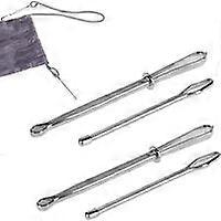 Cord Needle Threader, 4 Pieces Needle Threader Pliers, Ribbon Needle Threader, Needle Threader Clips, Elastic Tweezers, Metal, Easy Threading, For Rib