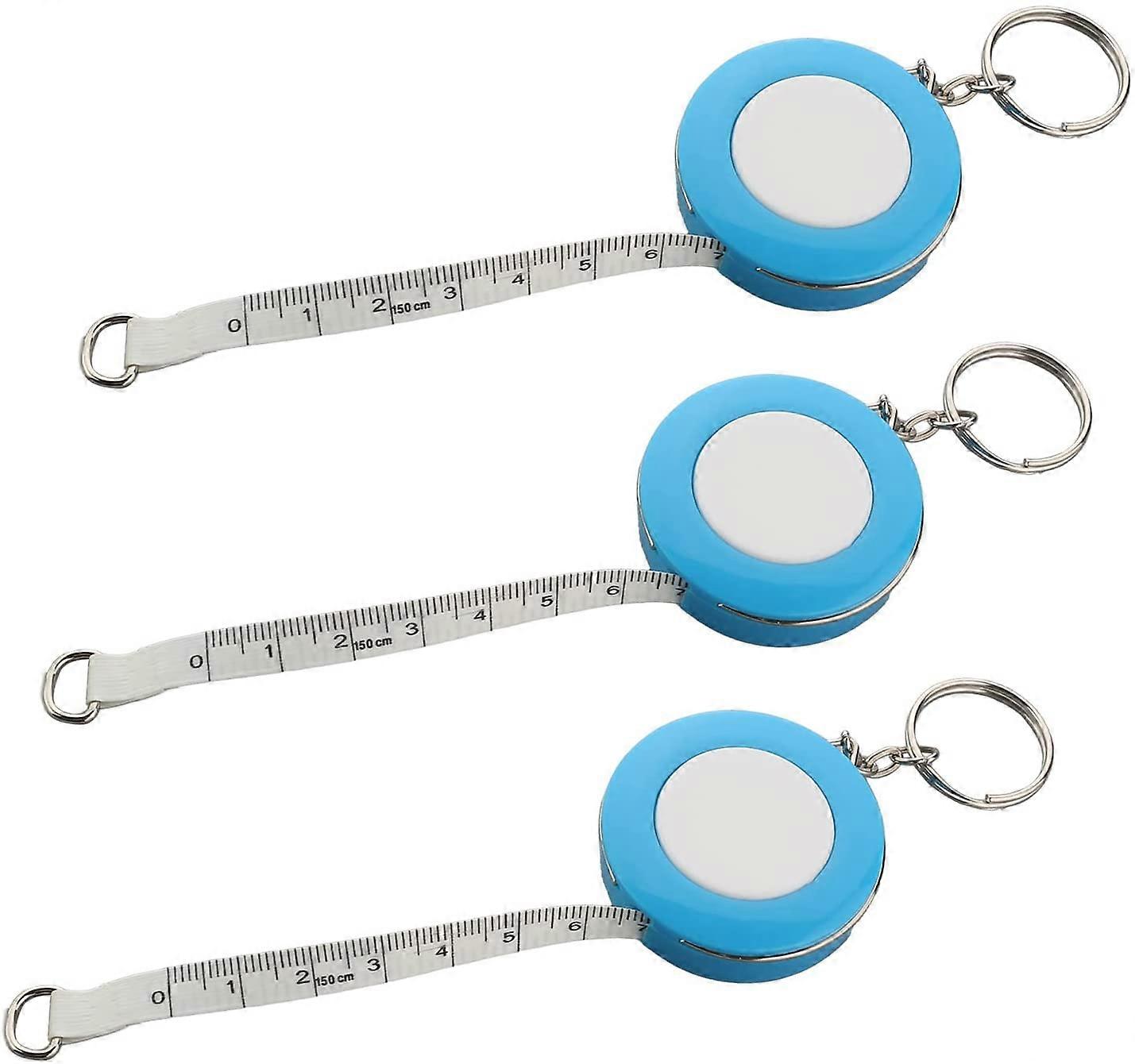 5pcs 150cm / 59-inch Soft Tape Measure,Plastic Round Case Tape Soft and Retractable Tape