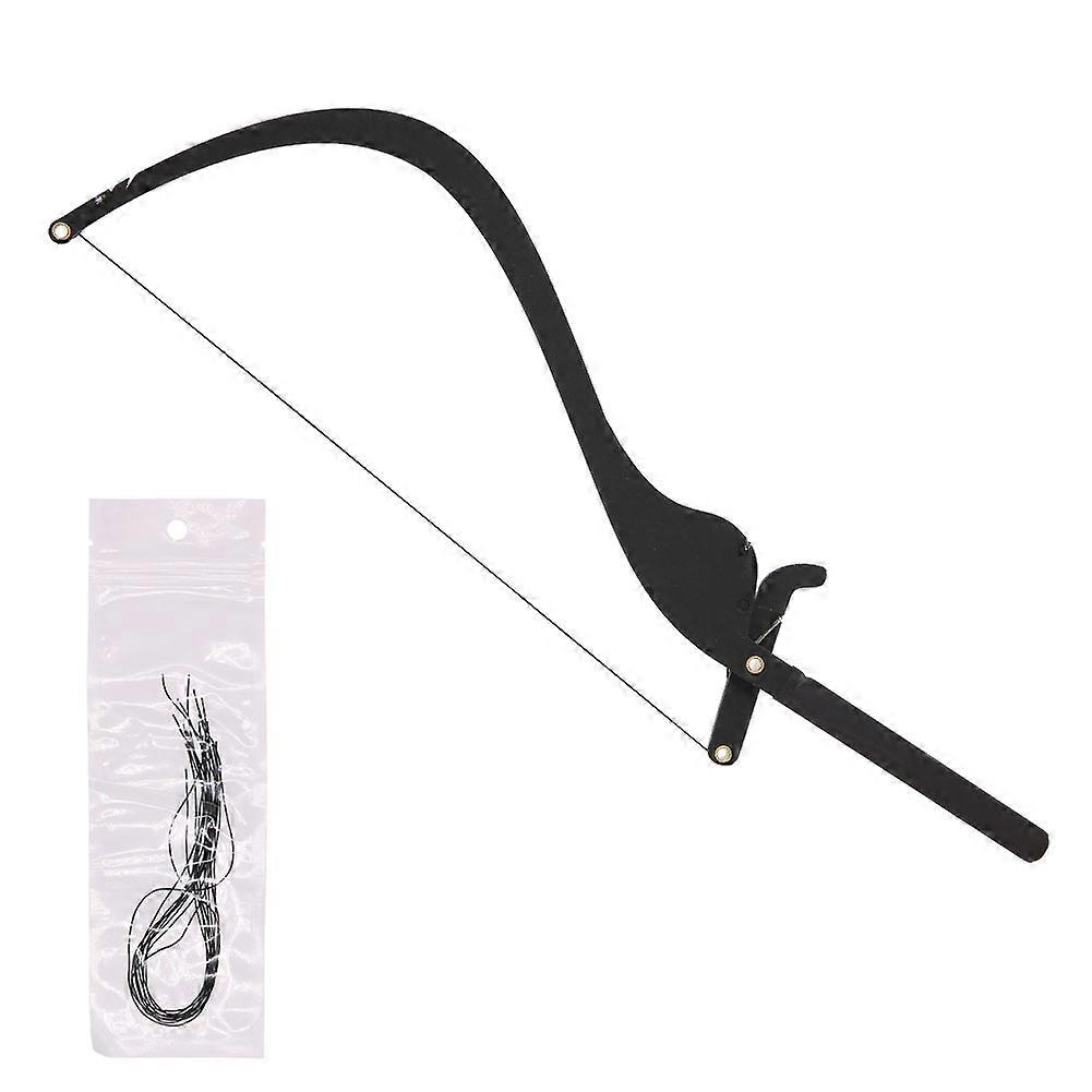 New Microblading Line Marker Ruler with 10pcs Thread Lines Eyebrow Design Measure Tool Black