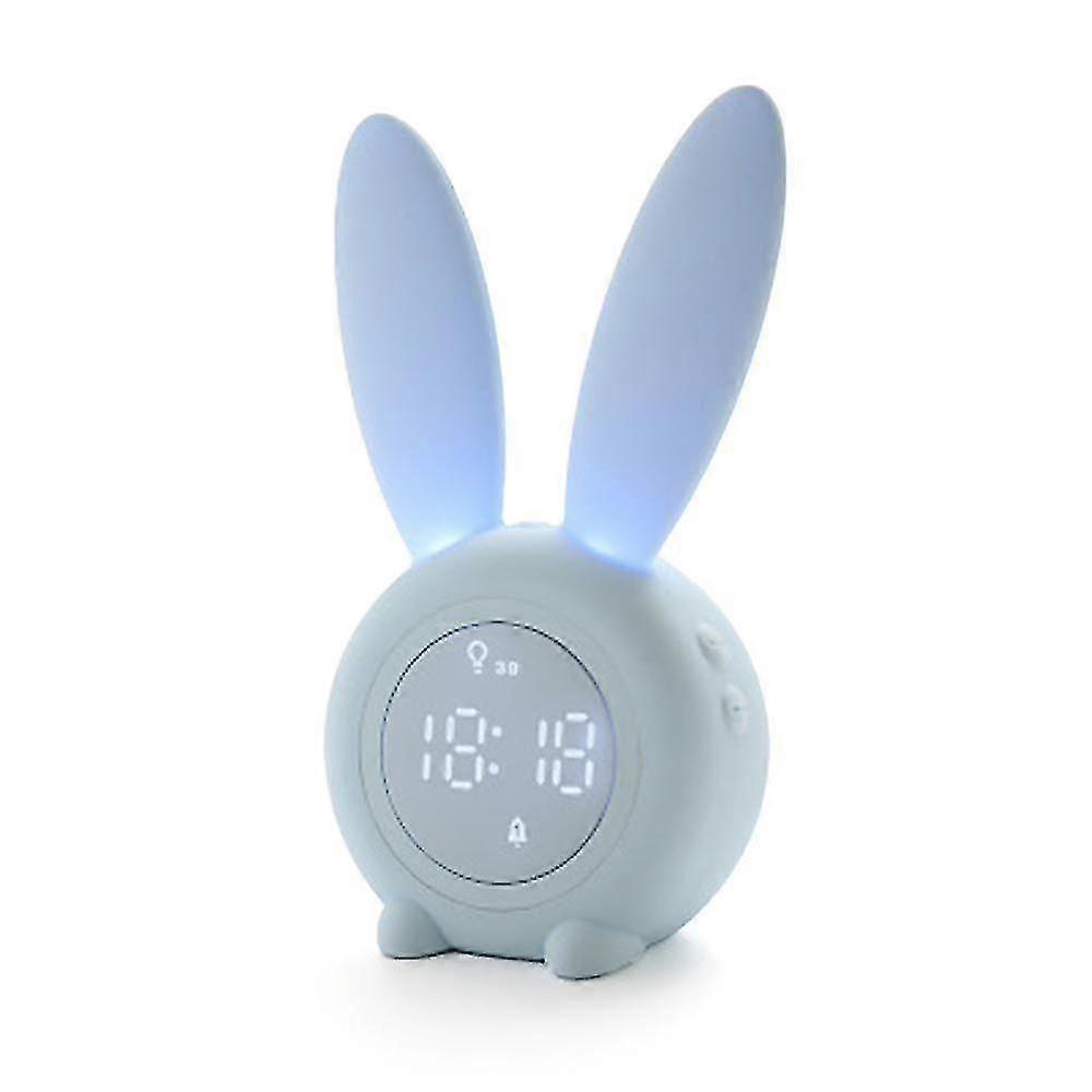 Children Digital Alarm Clock Rabbit Night Light Multifunctional Clocks