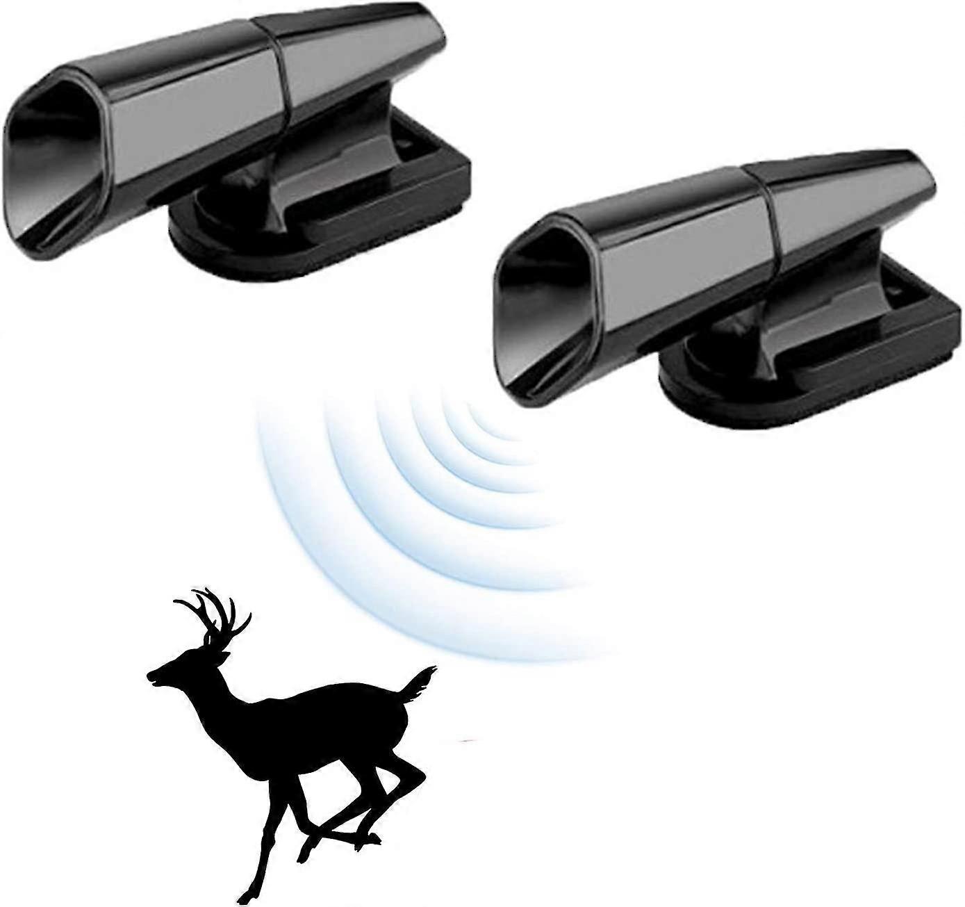 Pack Of 2 Deer Whistles Wild Animal For Cars Car Animal Warning Whistle Horn Abs Deer Sounder Ultrasonic Animal Repeller For Car Adhes
