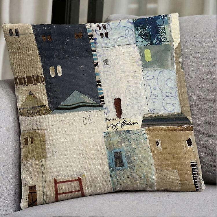 Vintage Design bomuld linned pudebetræk pudebetræk sofa hjem indretning design 1179