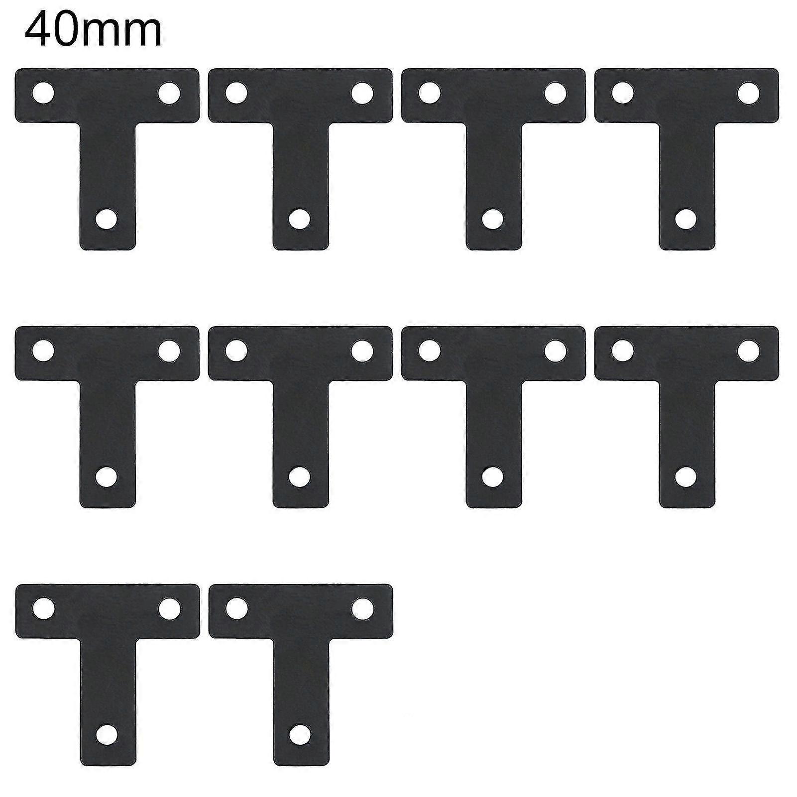 10pcs Corner Braces Waterproof High Strength Multipurpose T/l Shaped Flat Joint Angle Brackets For Closet Cabinet Windows