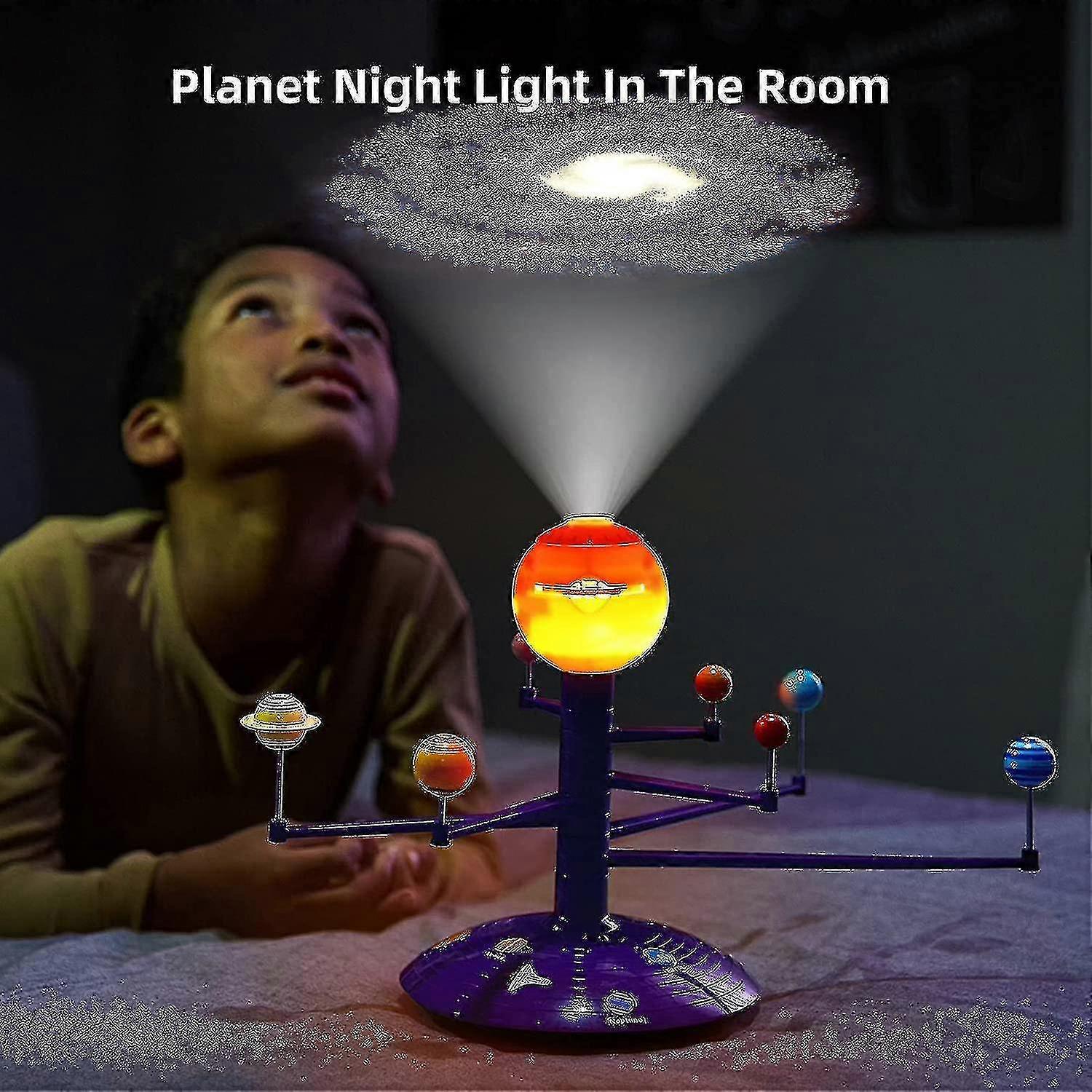 Solar System For Kids, Talking Astronomy Solar System Model Kit, Planetarium Projector With 8 Planet