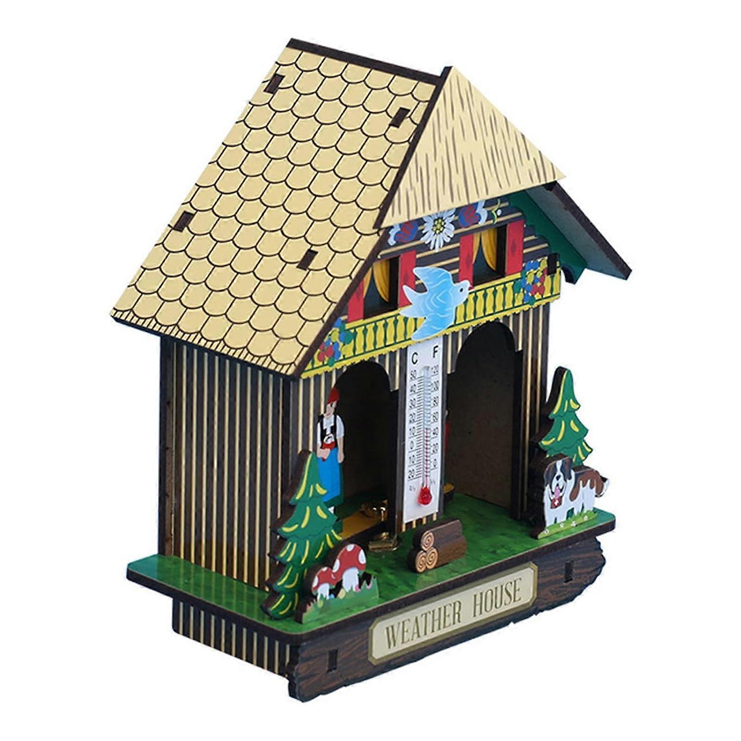 vägghängande väder hus, termometer, hygrometer, barometer för hem, kontor, sovsal, cafe