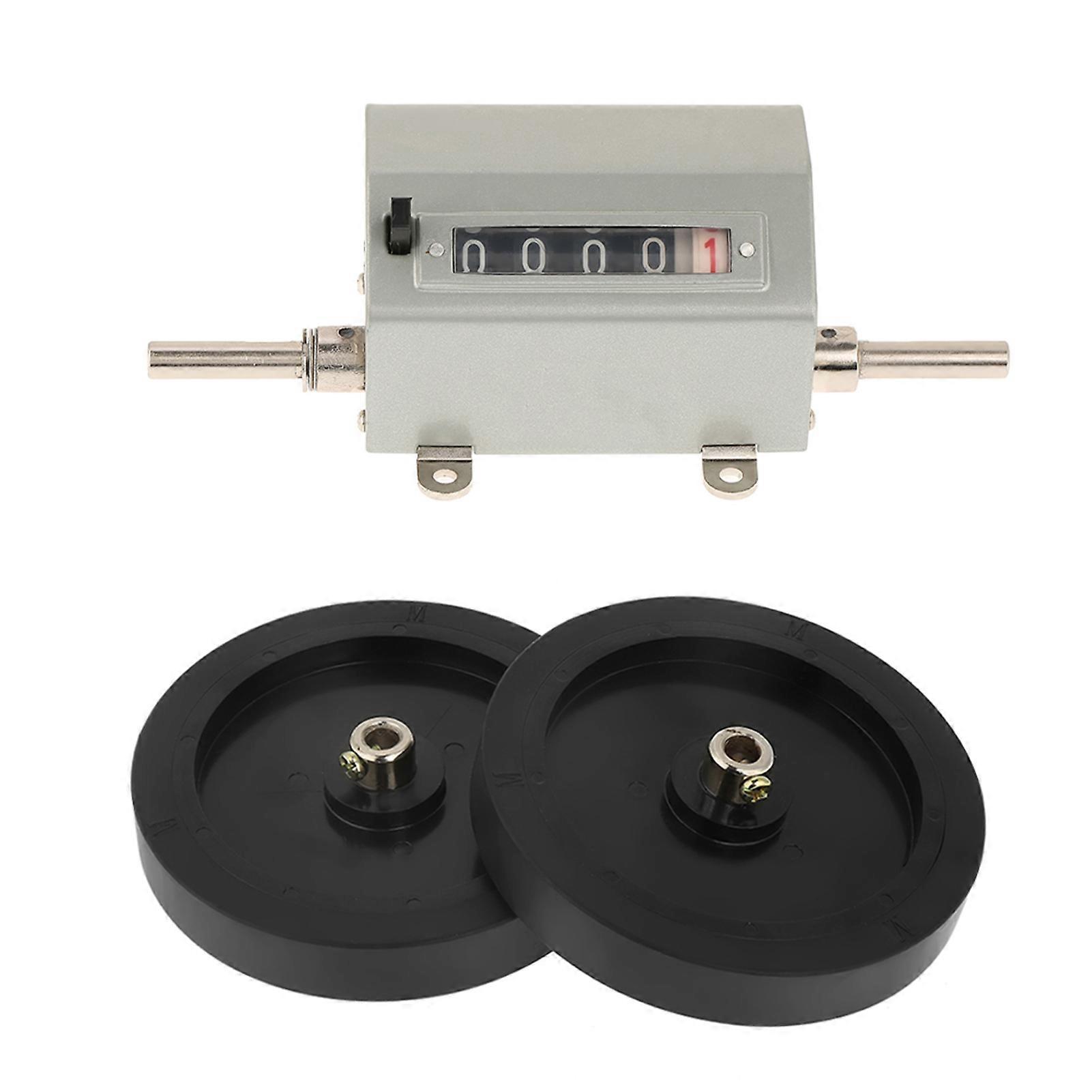 Rolling Wheel 5 Digits Length Counter 0-9999.9 Max Speed 350RPM - Grey Reset