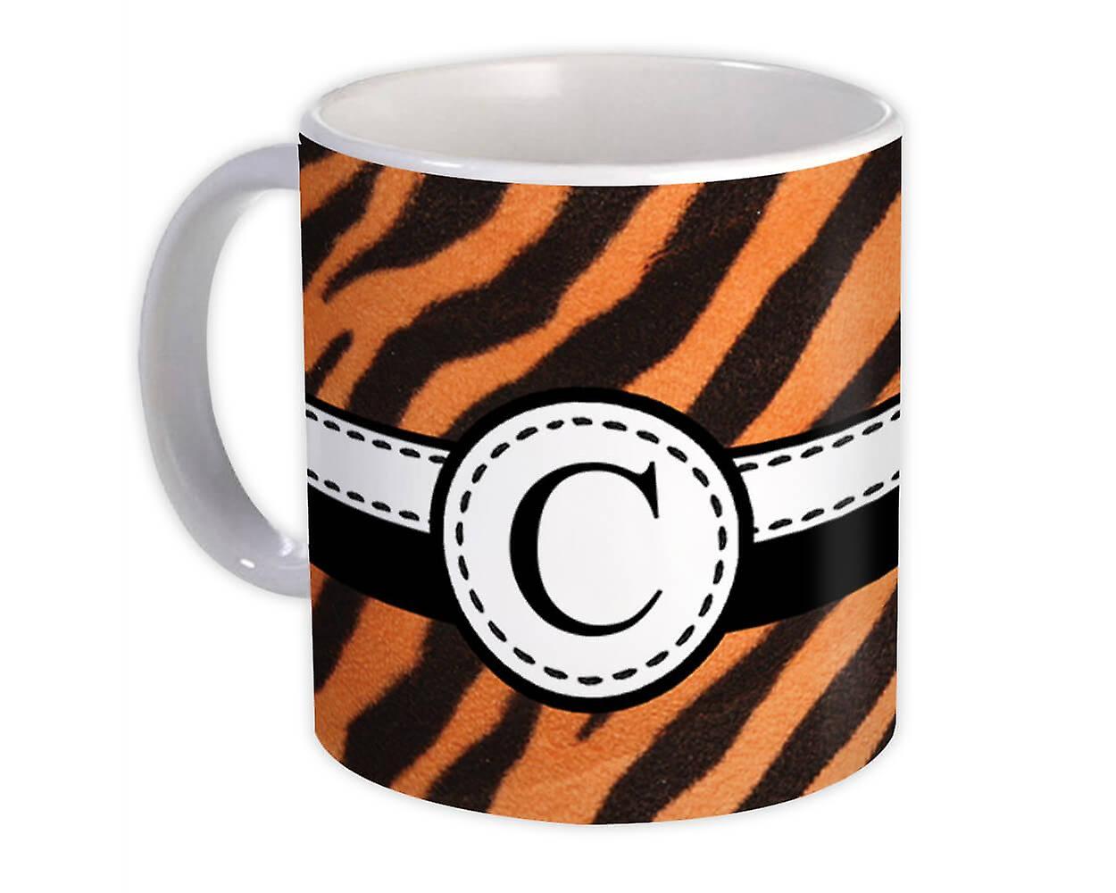 Hediye Kupa: Monogram Harf C Tiger
