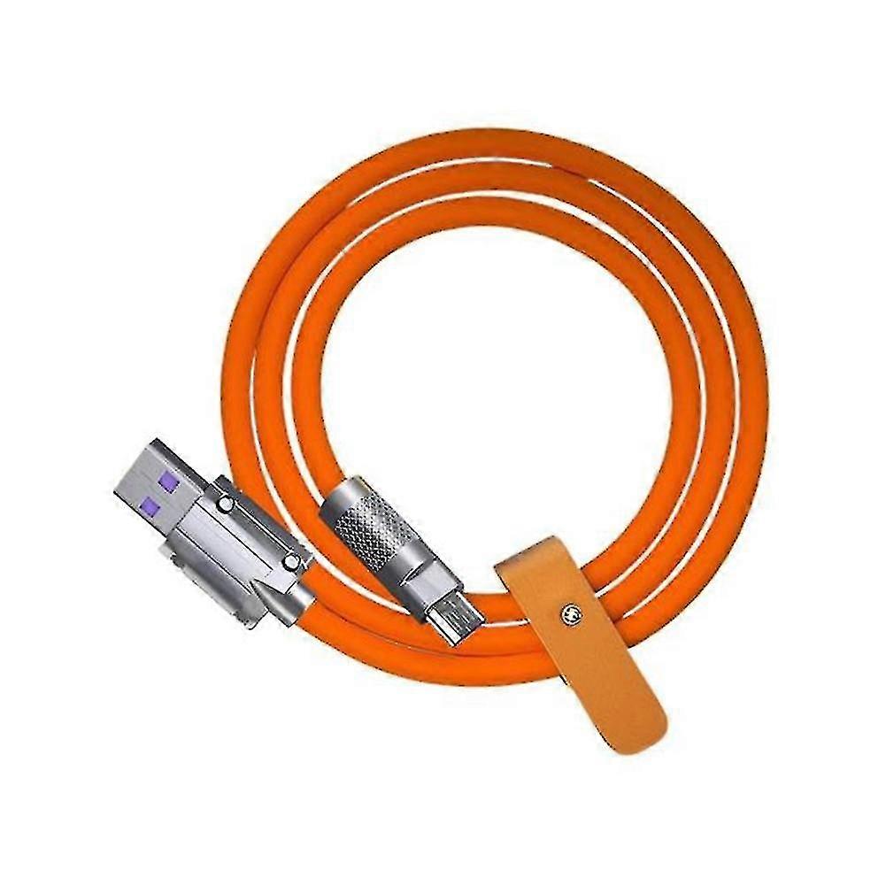 120w 6a Super Fast Charge Usb C Charging Cable Usb Type-c Charging+data Transfer 2-in-1 Mobile Phon