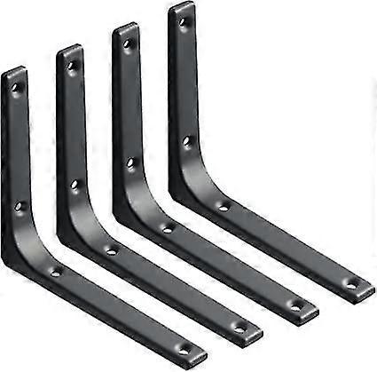 2pcs Stainless Steel Shelf Brackets Wall Brackets For Shelves Shelf Support Angle Bracket Heavy Duty L Brackets