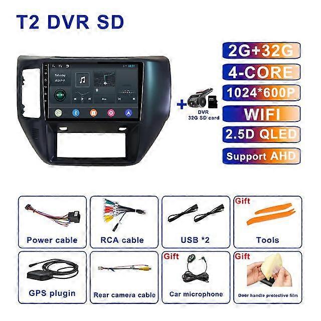 Android 11 For Nissan Patrol 2004 - 2011 DVR ADAS Car Radio GPS Navigation Bluetooth Multimedia Player QLED Screen 4G LTE DSP