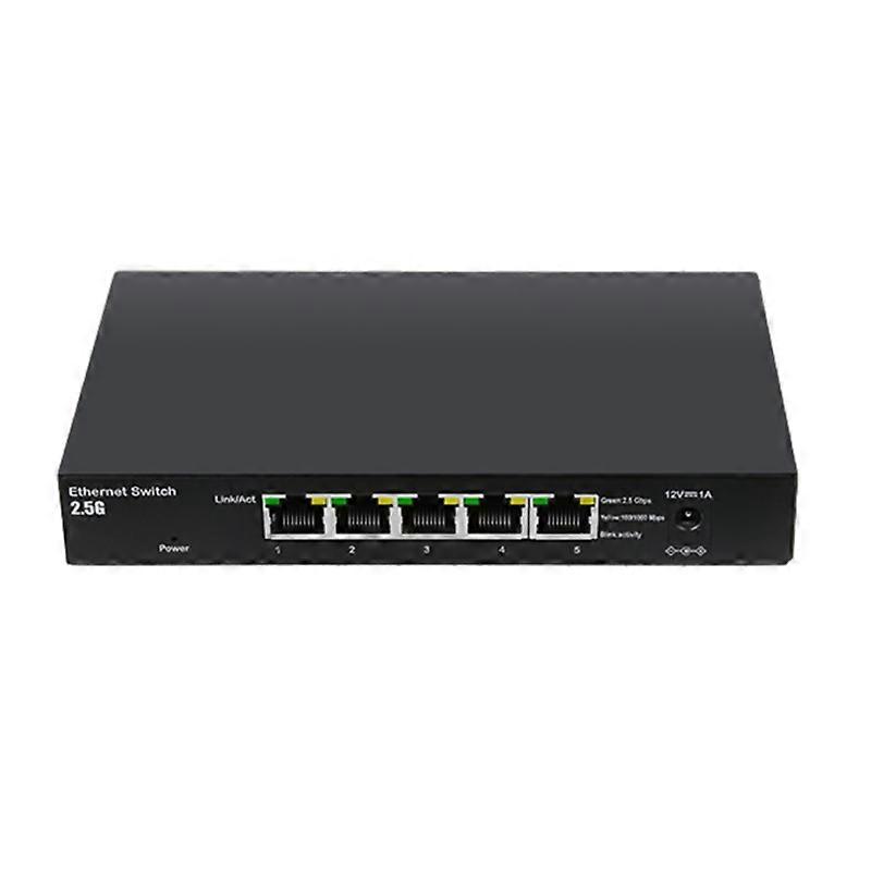 5-Port 2.5G Gigabit Desktop Switches Box BufferFree Fast File Transfers