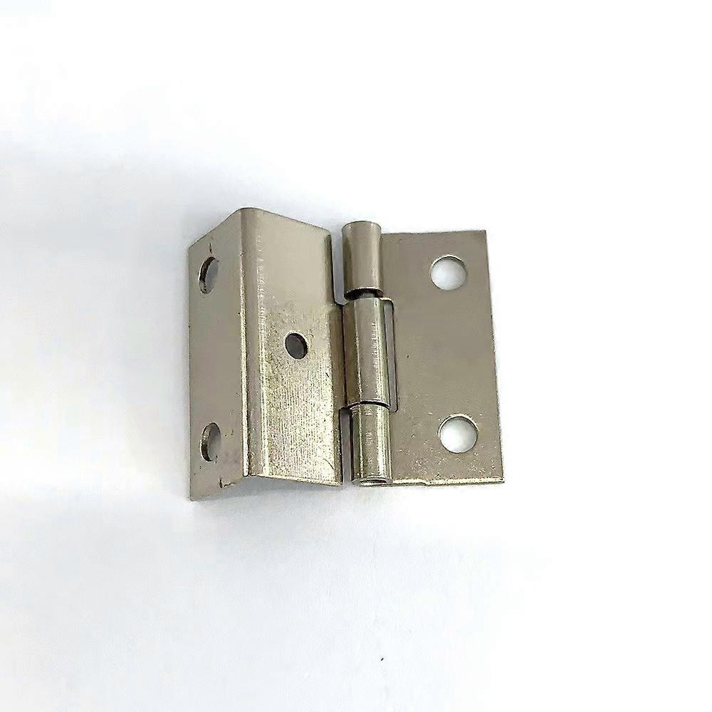 Three-fold hinge - Decor: white nickel - Height: 25 mm - Material: iron