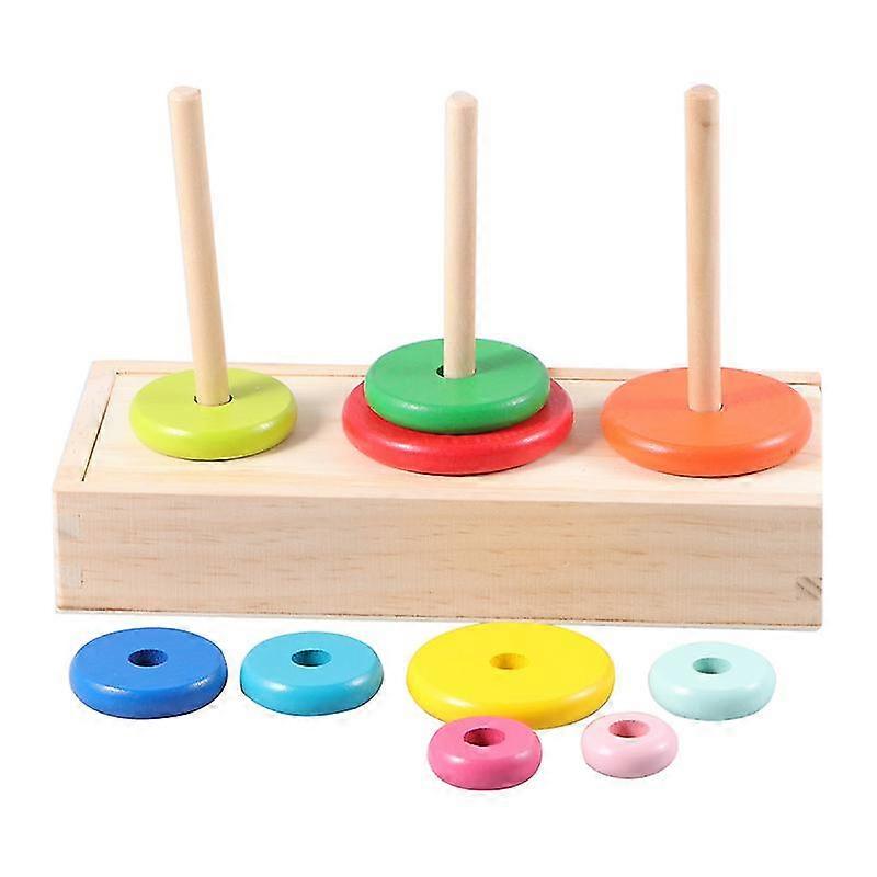 1set Wooden Stacking Tower-c