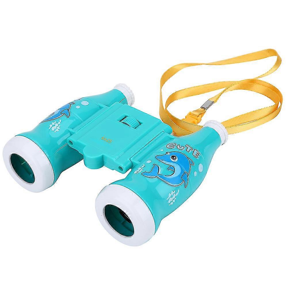 Children's Mini Lightweight Binoculars with Strap - Educational Toys (Blue)