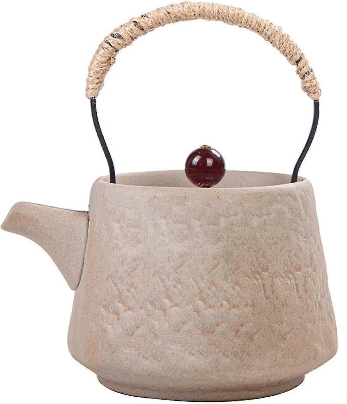Ceramic Tea Pot Kung Fu Tea Set - Handmade, Rough Pottery, Anti-scalding, Single Pot