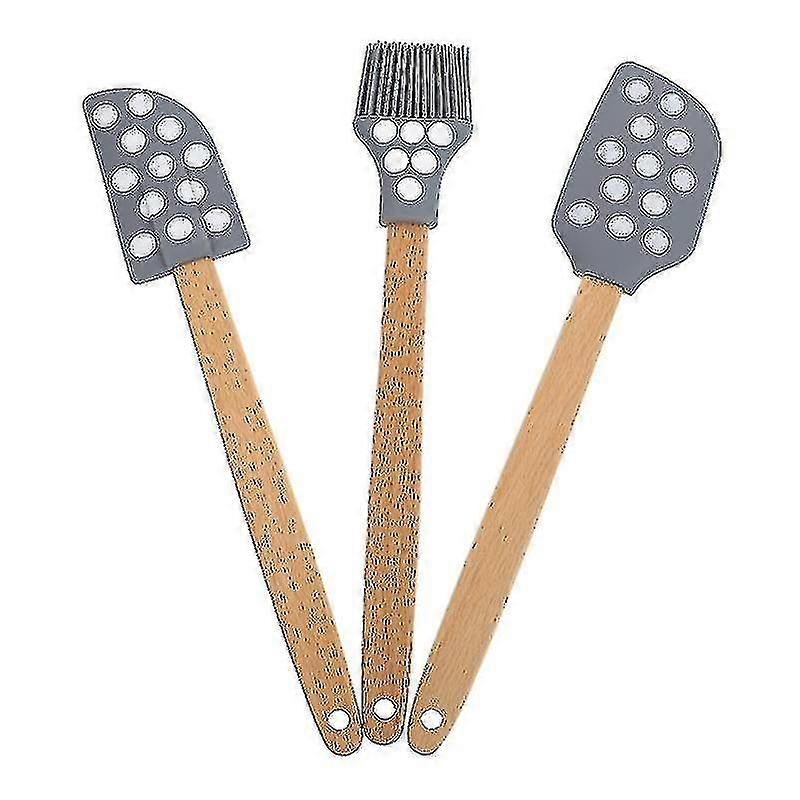 Baking Brush and Spatula Set - 3 Pieces