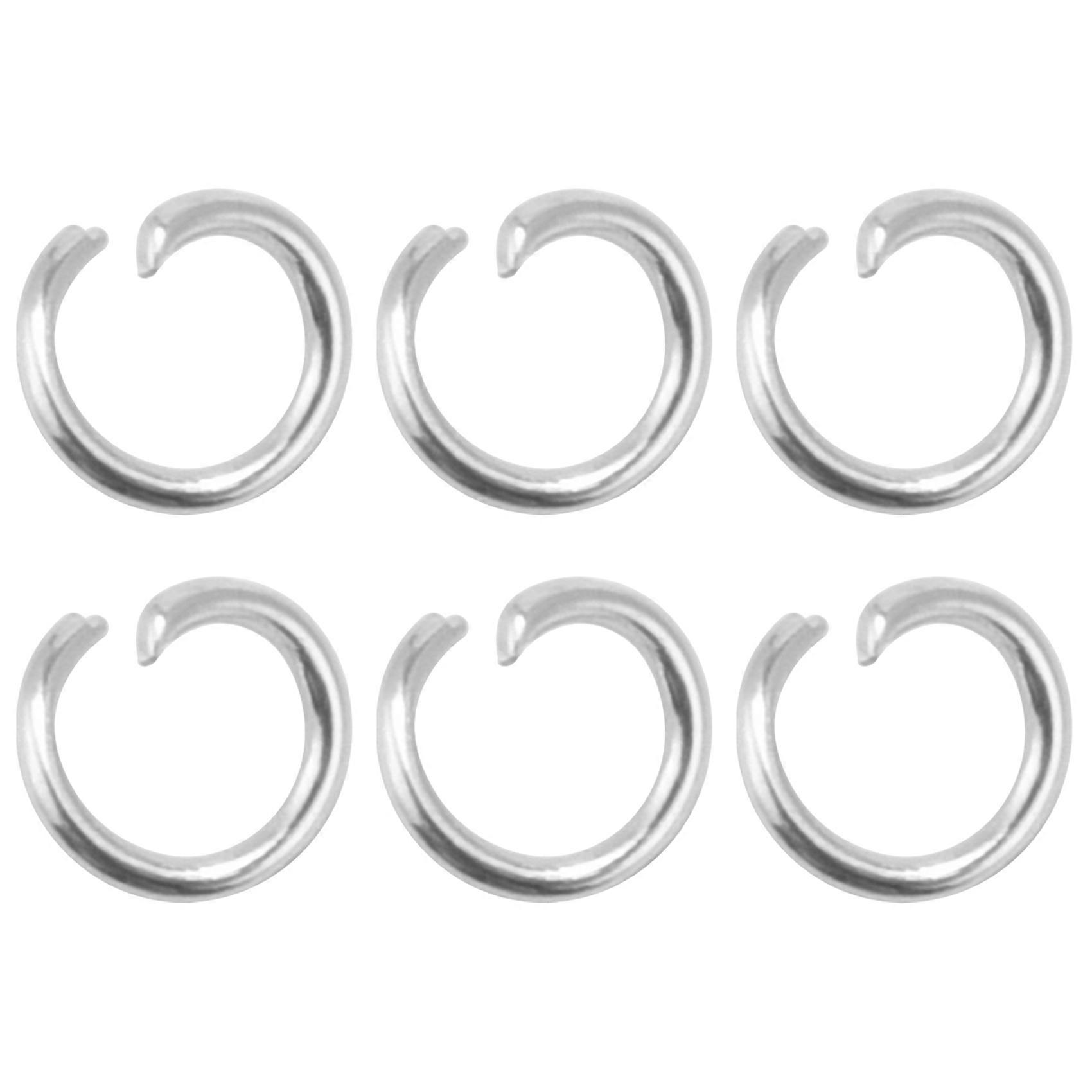 500-Piece Open Jump Rings for Jewelry Making, 4mm, Silver