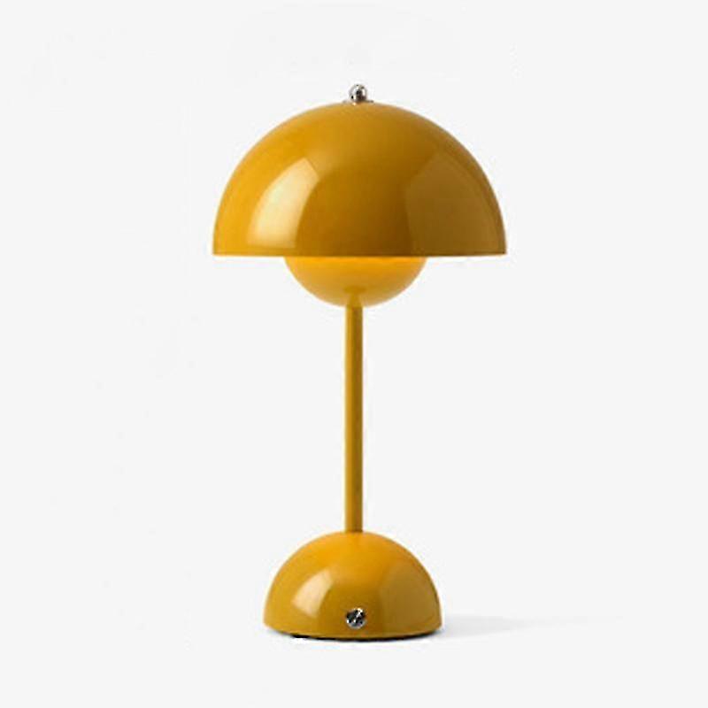 Lampe de table de fleur rechargeable nordique Lampe de chevet lampe de bureau Champignon Chambre Table Décoration Tabl de nuit