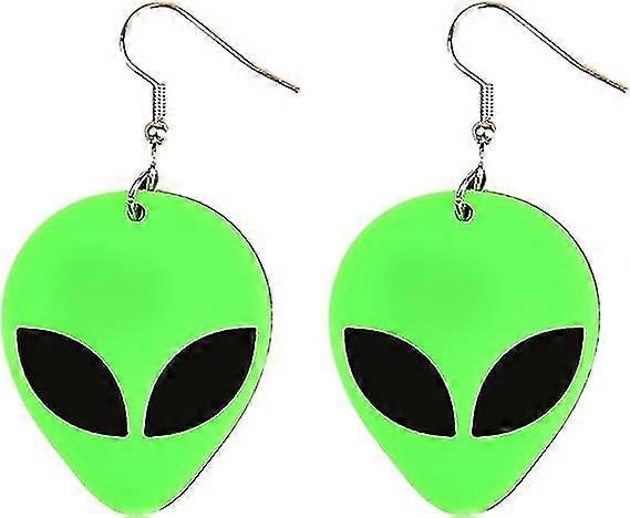 1 Pair Alien Earrings Alien Dangle Earrings Ear Drop Alien Costume Accessories