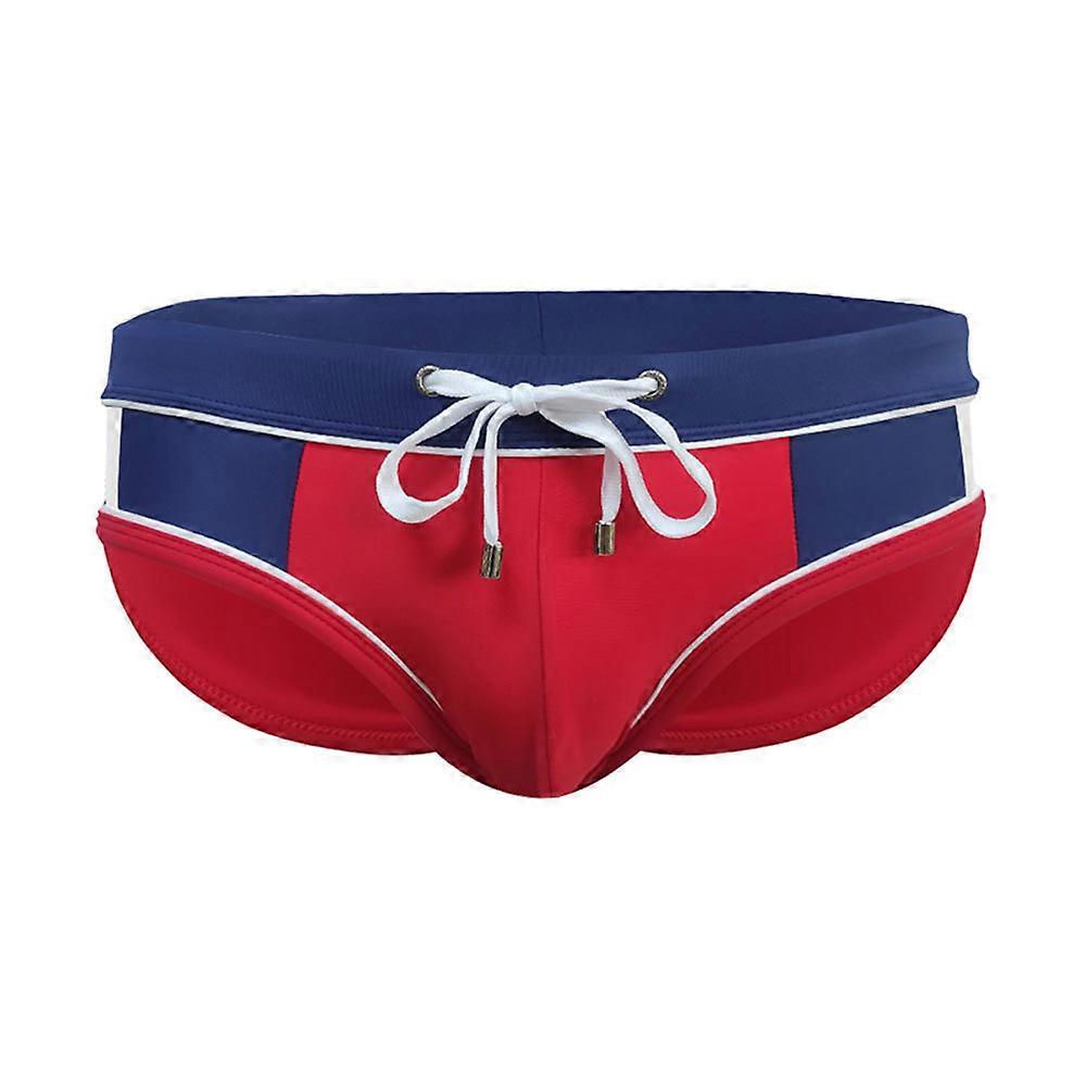 European And American Sexy Men's Low Waist Breathable Triangle Swimming Trunks With Cup Three-Dimensional Quick-Drying Briefs