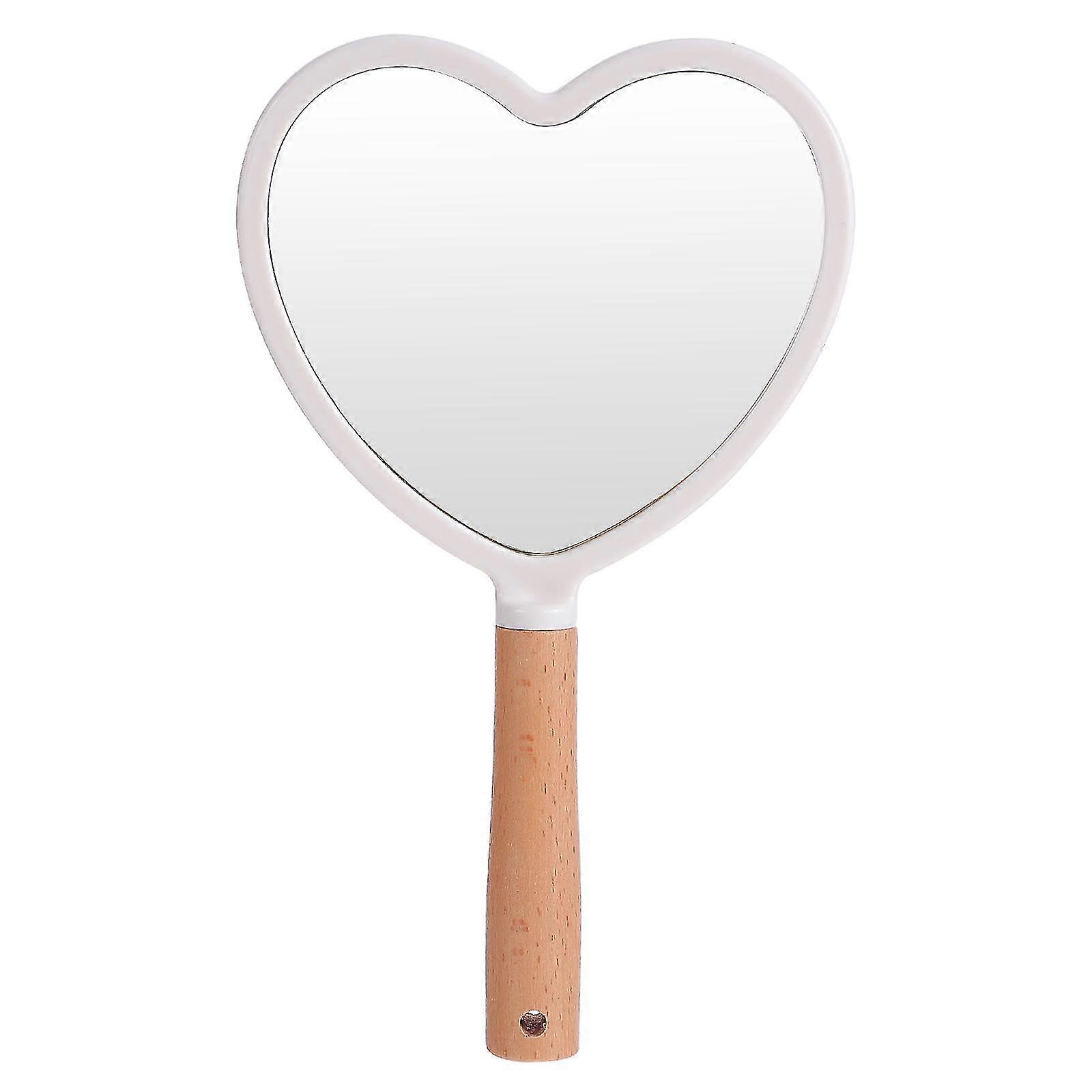 Heart Shaped Mirror Makeup Mirror Handheld Mirror Cosmetic Barber Mirror-FCY