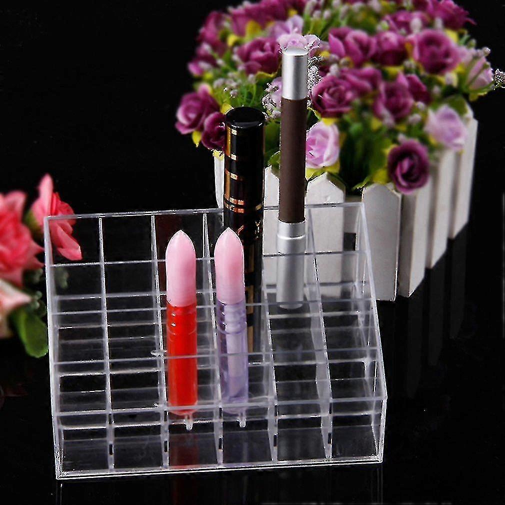 Transparent Multifunctional Lipstick Stand Case Makeup Tools Organizer