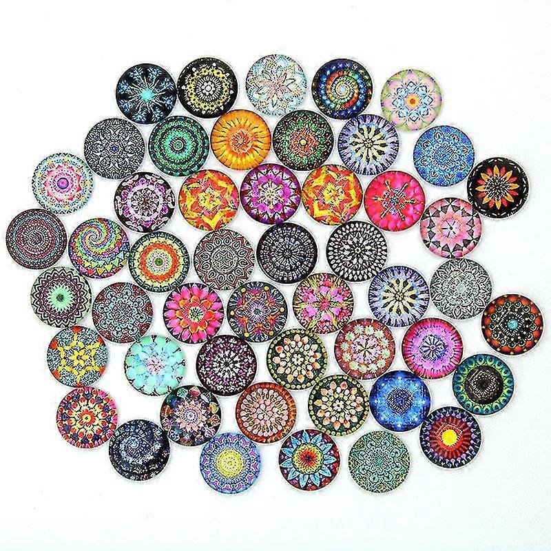 100pcs 20mm Time Gem Datura Pattern Diy Accessories For Diy All Kinds Of Handmade